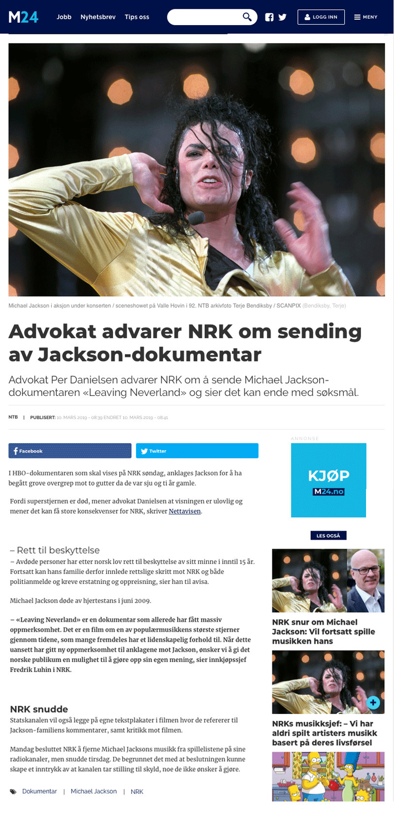 Danielsen advarer NRK. Alminnelig praksis. Advokat Danielsen & Co. Per Danielsen. Advokat i Oslo.