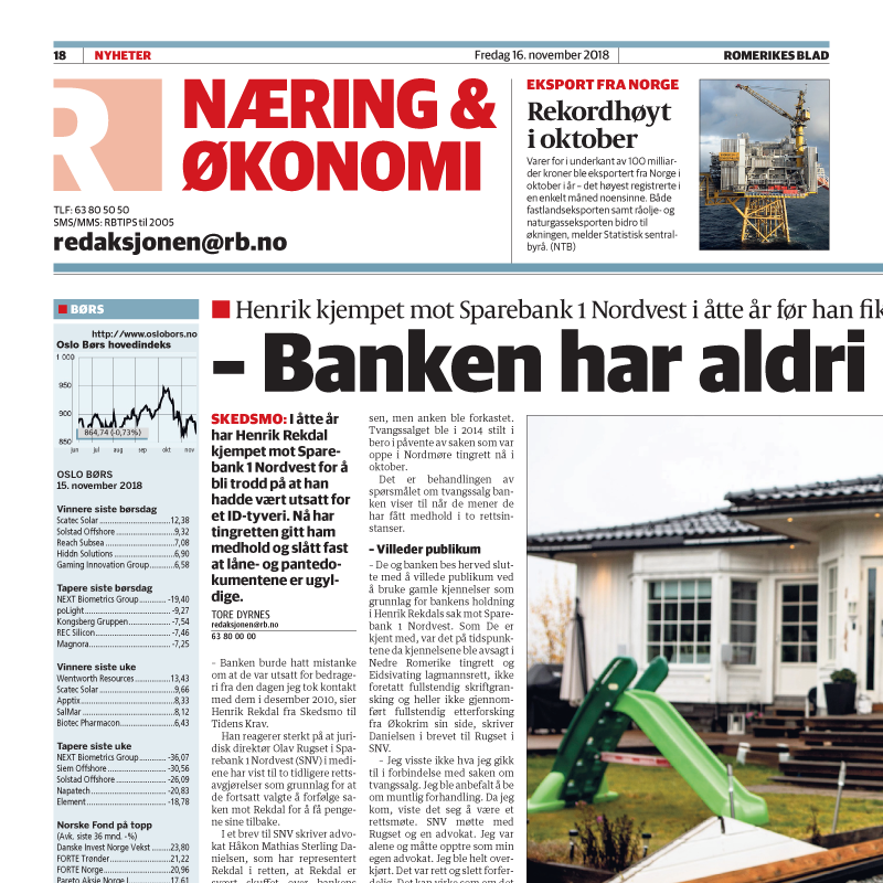 ID-Tyveri. Kjempet mot banken i åtte år. Advokat Danielsen & Co. Per Danielsen. Advokat i Oslo.