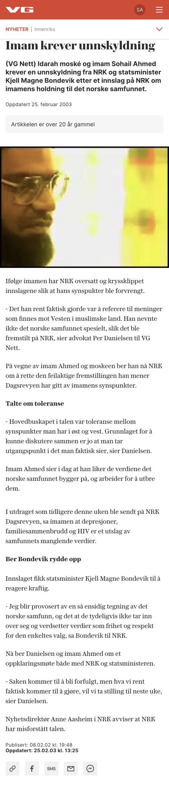 Advokat i Oslo. Alle advokattjenester. Finansforbrytelser advokat, id tyveri advokat, ærekrenkelse advokat|Ærekrenkelse: Imam krever unnskyldning fra NRK