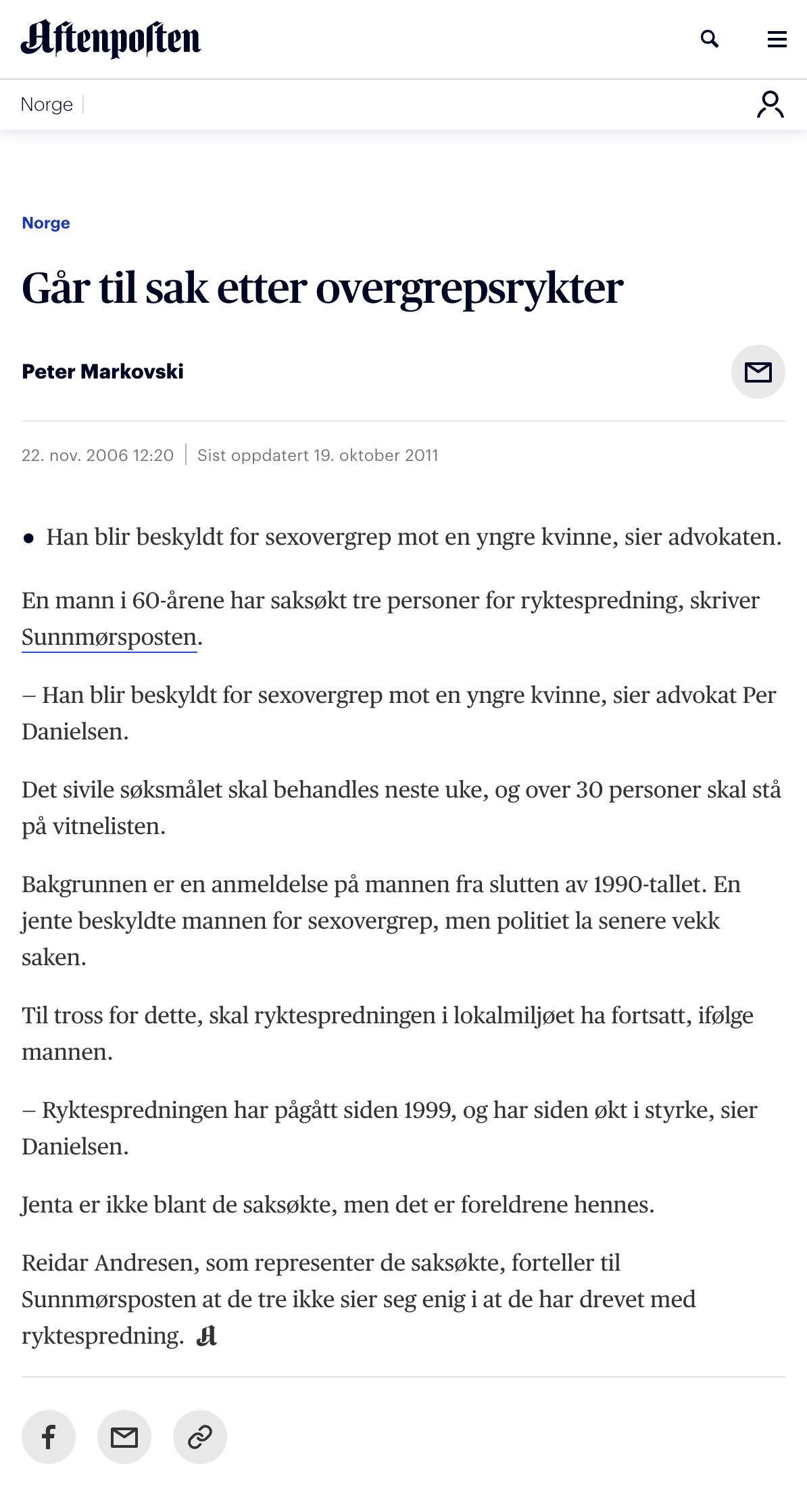 Advokat i Oslo. Alle advokattjenester. Finansforbrytelser advokat, id tyveri advokat, ærekrenkelse advokat|Ærekrenkelse: Injuriesak- incestrykter i familie