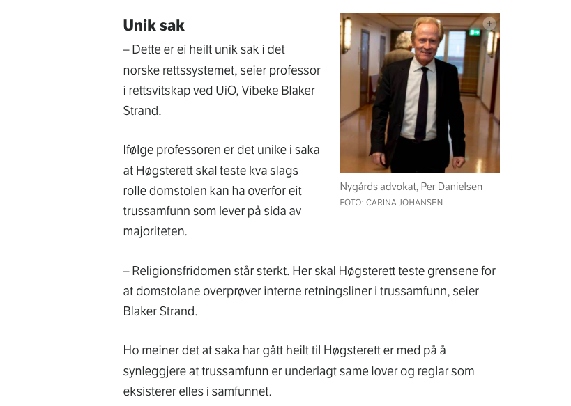 Advokat i Oslo. Alle advokattjenester. Finansforbrytelser advokat, id tyveri advokat, ærekrenkelse advokat|Foreningsrett: Frykter Sharia-domstoler (1)